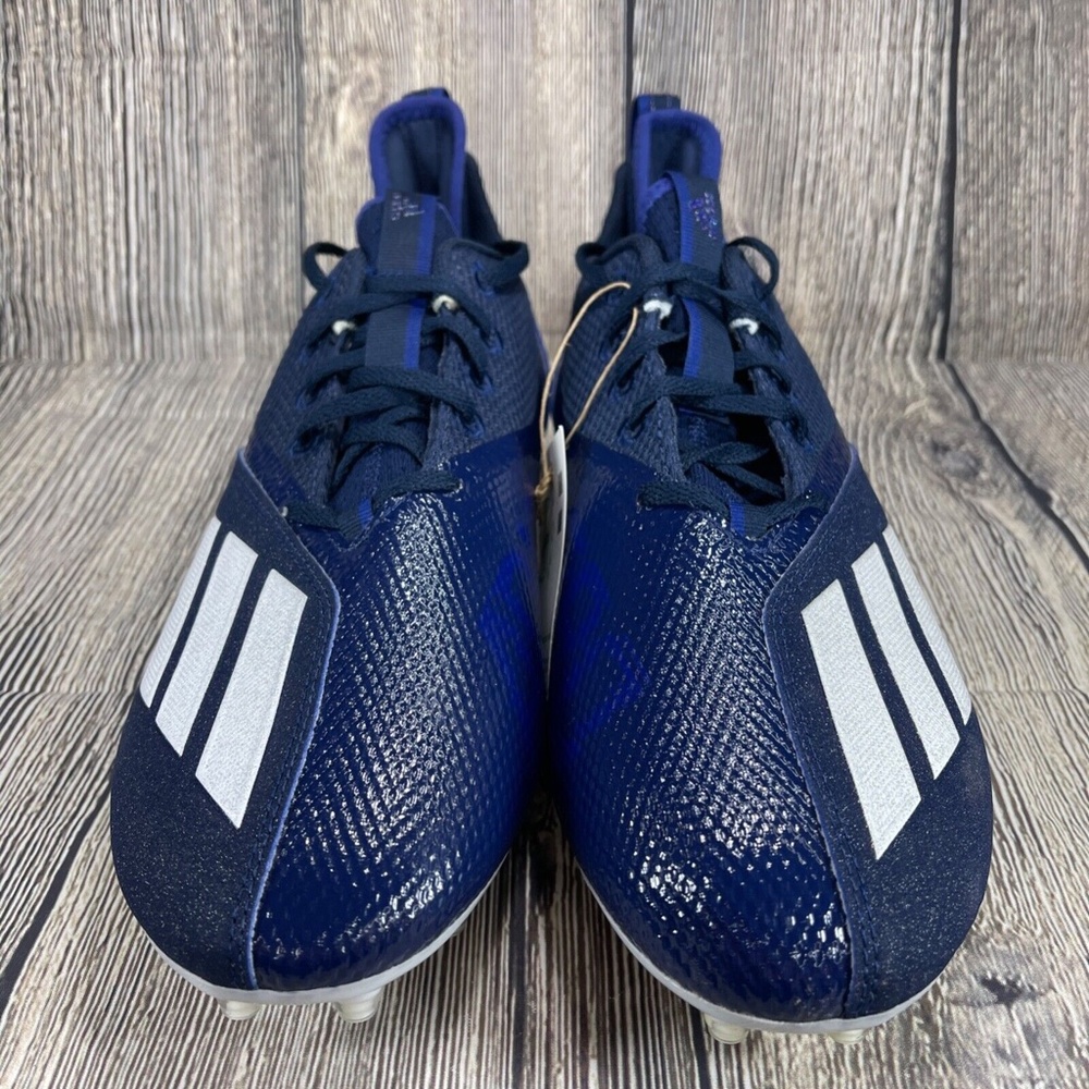 Adidas Adizero Scorch Football Cleats Navy Blue/White/Mystery Ink FX4250 - Picture 4 of 8